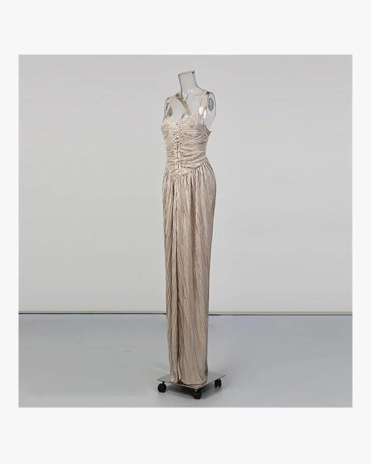 Egyptian Rebirth - Women Wrap Chest High Waist Party Dress Hollow Sleeveless Vacation Long Dress Slim Split Dresses