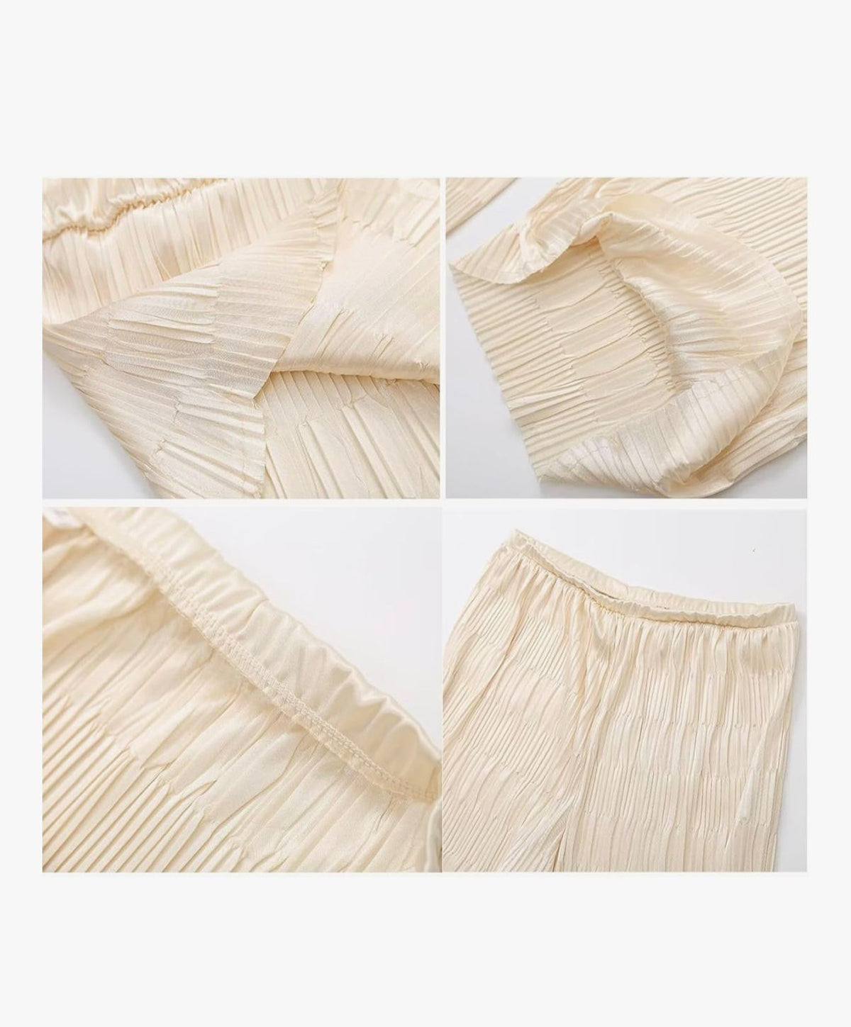 VELOUR DUNE - Women's Summer Mock Neck Top Cropped Wide Leg Pants Lounge Sets