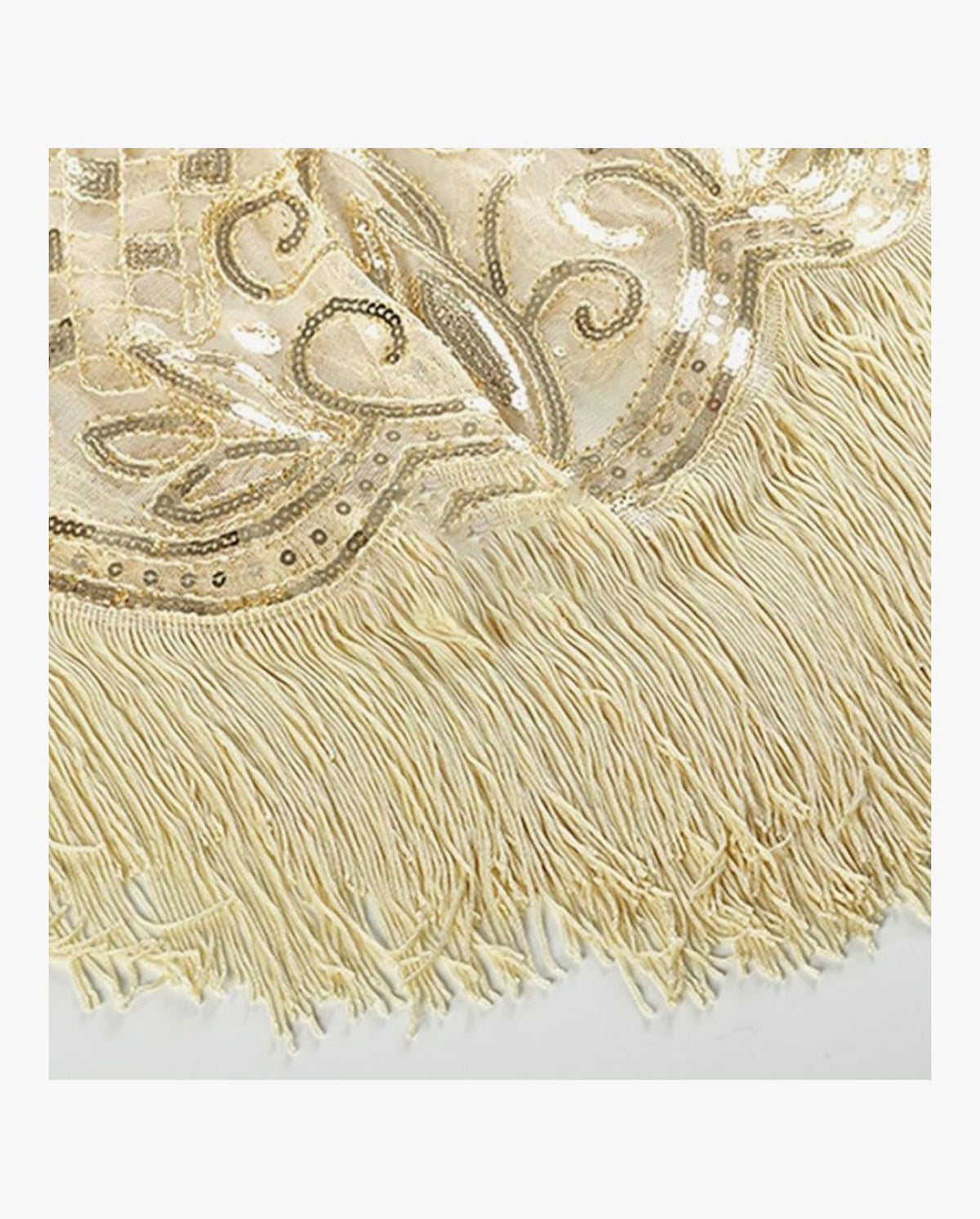 Sparkling Beadwork Scarf for Cocktail Party 1920s Flapper Accessories Elegant Cosplay Costume Wrap