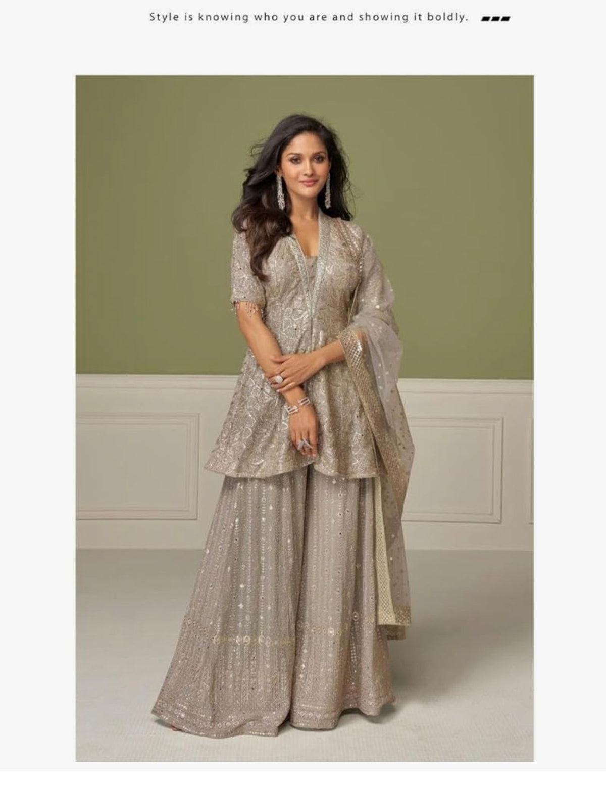 TARA - Indian Women Party Wear Fancy Sharara Style Suit 20204